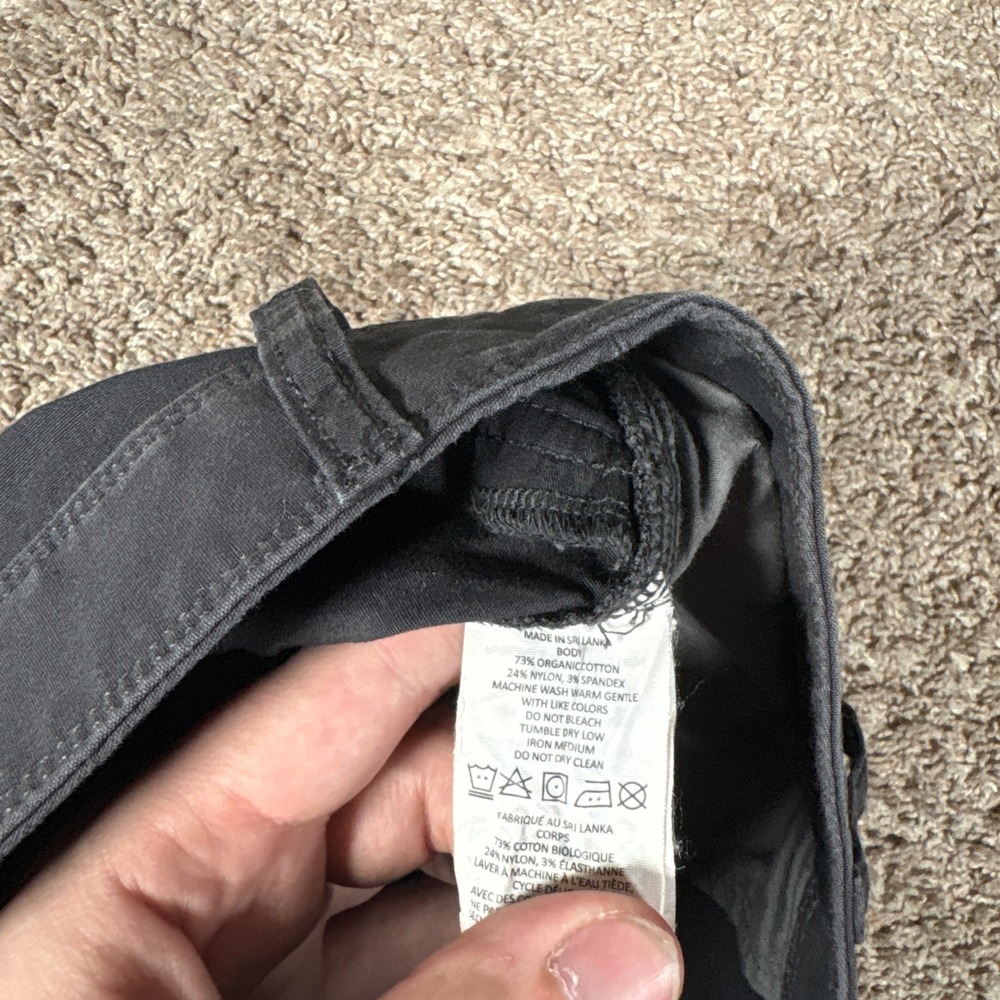 Prana Zion Mens Shorts Charcoal Gray Organic Cotton Blend Size 40 - Picture 5 of 9